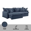 Ver imagem 5 de Sofá Cama Retrátil e Reclinável Leona 190 Cm Braço 15 Cm Meu Sofá Online
