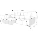 Ver imagem 4 de Sofá Retrátil Reclinável 3 Lugares 230cm Mare L08 Couro Off - Mpozenato