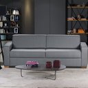 Ver imagem 1 de Sofá Aracaju Living com 4 Lugares 220cm Linho Corriente Yescasa Cinza
