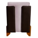 Ver imagem 5 de Poltrona Decorativa Heloisa Veludo Rose/corano Marrom - Londrilar