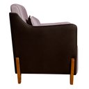 Ver imagem 4 de Poltrona Decorativa Heloisa Veludo Rose/corano Marrom - Londrilar