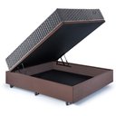 Ver imagem 5 de Base Box Baú Casal 138x188 Suede com Colchão Relax Fresh Molas Ensacadas