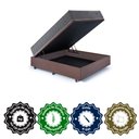 Ver imagem 7 de Base Box Baú Casal 138x188 Suede com Colchão Relax Fresh Molas Ensacadas