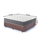 Ver imagem 2 de Base Box Baú Casal 138x188 Suede com Colchão Relax Fresh Molas Ensacadas