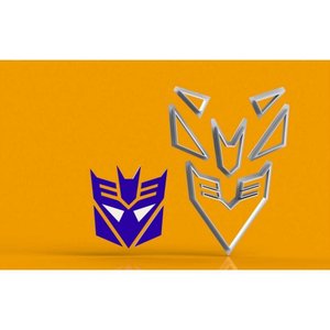 Cortador Transformers - Decepticon Tamanho 5 Cm