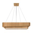 Ver imagem 1 de Pendente Doble Retangular 75cm - 1 Luz Adrilustres Freijó