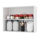 Ver imagem 2 de Armário Aéreo Cozinha 80 Cm 2 Portas 6123.35 Branco - Indekes