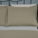 Ver imagem 3 de Kit Colcha Cobre Leito Matelado Casal Queen Size 3 Peças Copacabana 300 Fios Cáqui