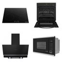 Ver imagem 1 de Conjunto de Cozinha: Cooktop Indução; Coifa; Forno Elétricos 68 Litros; Micro Ondas 25l