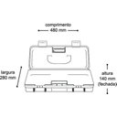 Ver imagem 5 de Maleta Caixa de Ferramenta Master Box Multiuso 5007 Arqplast