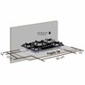 Conjunto de Cozinha Cooktop 5 Bocas Tripla Chama; Forno de Embutir 68 Litros, Micro-ondas 25 Litros - 18