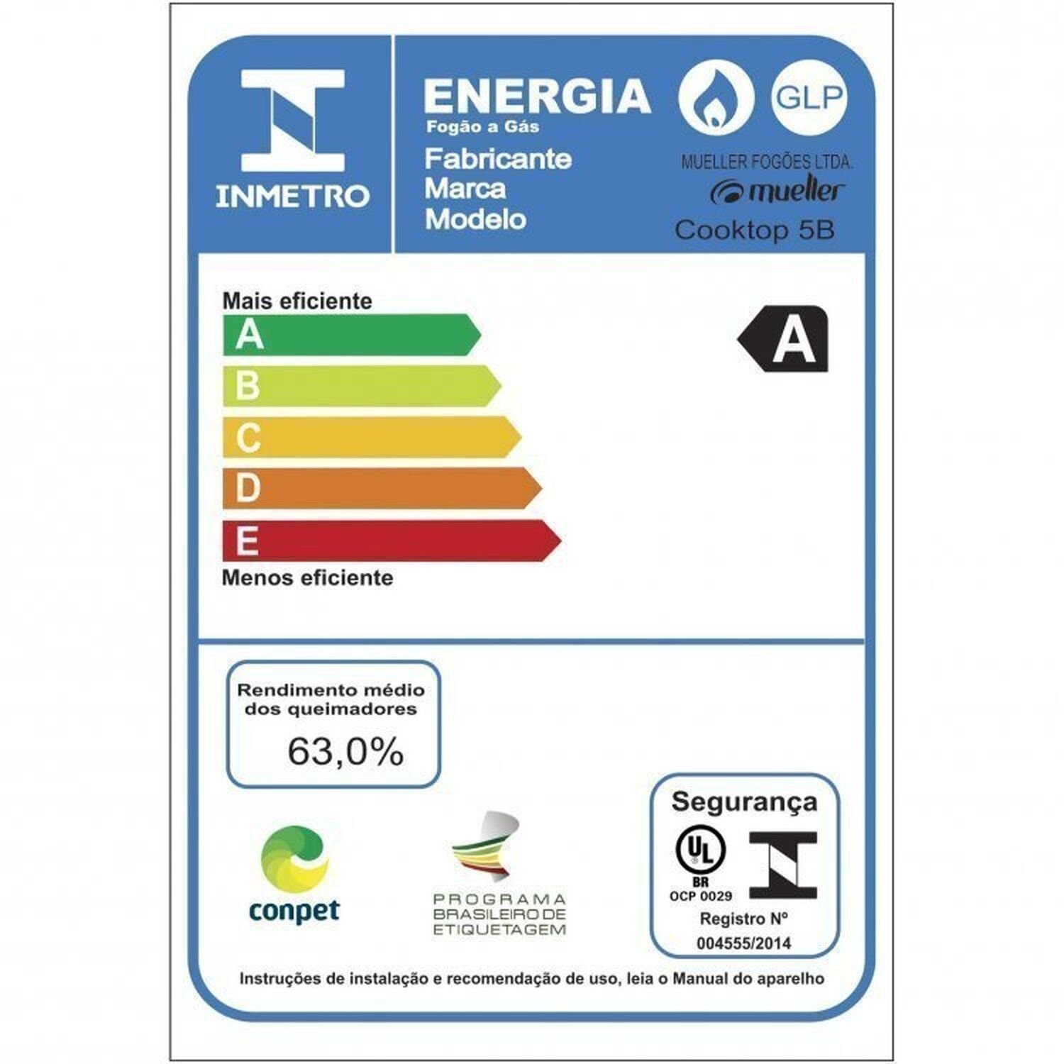 Conjunto de Cozinha Cooktop 5 Bocas Tripla Chama; Forno de Embutir 68 Litros, Micro-ondas 25 Litros - 11