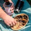 Ver imagem 2 de 2 Travessas Bambu Oval 23x15cm Bandeja Multiuso Servir Decorar Petisqueira Plasvale