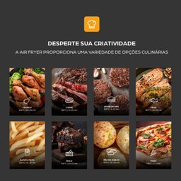 Fritadeira Elétrica Air Fryer Mega Family Digital 7,1l Revestimento Antiaderente, 16a 1700w 127v - 14