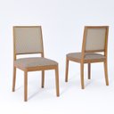 Ver imagem 1 de Kit 2 Cadeiras Madeira Maciça Estofada Buriti