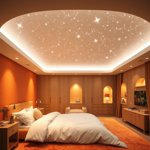 Céu Estrelado Kit Rgbw Fibra Ótica Iluminação 250 Pontos