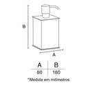 Ver imagem 4 de Porta Sabonete Líquido - Quadrado - Cromado