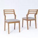 Ver imagem 1 de Kit 2 Cadeiras Madeira Maciça Damasco para Sala de Jantar