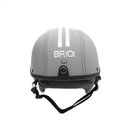 Ver imagem 4 de Capacete Coquinho Scooter Moto Elétrica Bike Couro Cinza