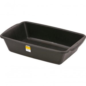 Caixa Plástica P/ Massa 20 Litros 61x38x14cm Preta