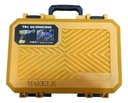 Ver imagem 4 de Tesoura Alicate Aviação Chapa Metal Elétrica 2 Baterias Amarelo
