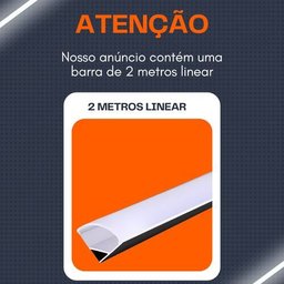 Perfil de Led de Canto Sobrepor 2m para Móveis e Marcenaria - 6