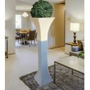 Ver imagem 2 de Vaso Planta Pilar Suporte Torre 140x30 Trapézio Polietileno BGPLASTICOS V21 BRANCO 006