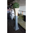 Ver imagem 1 de Vaso Planta Pilar Suporte Torre 140x30 Trapézio Polietileno BGPLASTICOS V21 BRANCO 006