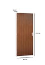 Ver imagem 3 de Porta Madeira com Batente Aço 215 X 81 Cm - R-120 Pintura Epox Pronta P/ Instalar - Mogno:esquerdo