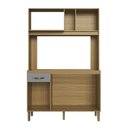 Ver imagem 3 de Cozinha Compacta 4 Portas 1 Gaveta Co1202 Ipê/griseo - Decibal