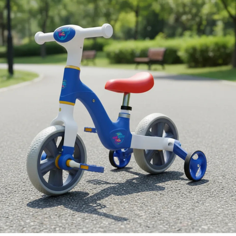 Bicicleta Infantil de Equilíbrio 2 em 1 Rodinhas Removíveis