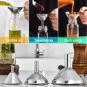 Ver imagem 2 de Conjunto de Funis de Cozinha em Aço Inoxidável 5 Peças
