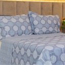 Ver imagem 4 de Kit Colcha Casal Bouti Cobre Leito Estampado 3 Peças Cor:Bubble