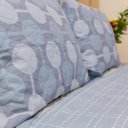 Ver imagem 3 de Kit Colcha Casal Bouti Cobre Leito Estampado 3 Peças Cor:Bubble