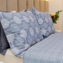 Ver imagem 2 de Kit Colcha Casal Bouti Cobre Leito Estampado 3 Peças Cor:Bubble