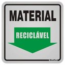 Ver imagem 1 de Placa de Alumínio Auto-adesiva 12x12cm Material Reciclável - 900 Aw - Sinalize Placa Alum.12x12 - Ma
