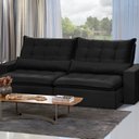 Ver imagem 1 de Sofá Modular Ceará 5 Lugares 250cm Retrátil e Reclinável Yescasa Preto