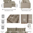 Ver imagem 3 de Sofá Ceará Modular 6 Lugares 290cm Retrátil e Reclinável Yescasa Bege