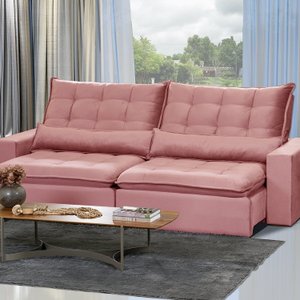 Sofá Ceará Modular 6 Lugares 290cm Retrátil e Reclinável