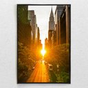 Ver imagem 2 de Quadro Decorativo Por do Sol na Cidade V Com Moldura e Sem Vidro 100X160