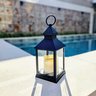 Lanterna Marroquina Preta Vela Led Luminária Lampião Decora - 9