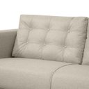Ver imagem 5 de Sofá Living Viena 2 Lugares 140cm para Sala Recepção Consultório Linho - Sofa Store:linho Bege Claro