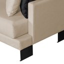 Ver mais imagens de Sofá São Luiz Living 4 Lugares 220cm Linho Yescasa Bege Bronze