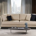 Ver imagem 1 de Sofá São Luiz Living 4 Lugares 220cm Linho Yescasa Bege Bronze