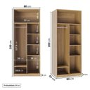 Ver imagem 6 de Guarda-roupa Modular 80cm com Portas e Prateleiras Jade CabeCasa MadeiraOriginals