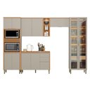 Ver imagem 1 de Cozinha 5 Peças com Torre Quente e Cristaleira Allure Linea Brasil