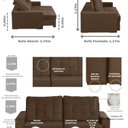 Ver imagem 3 de Sofá Curitiba Modular 3 Lugares 230cm Retrátil Reclinável