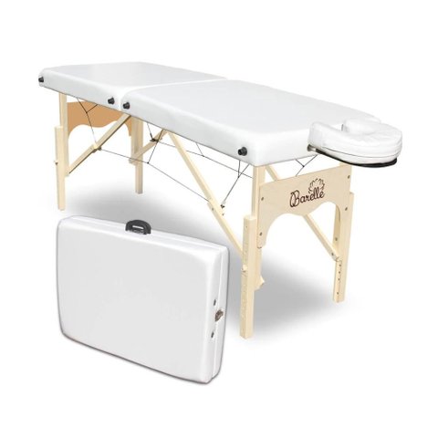 Maca Portátil Profissional 65cm C/regulagem de Altura - 350kg - Barelle Branca