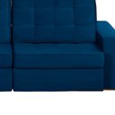 Ver imagem 5 de Sofá Curitiba Modular 3 Lugares 230cm Retrátil Reclinável Yescasa Azul