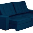 Ver imagem 7 de Sofá Curitiba Modular 3 Lugares 230cm Retrátil Reclinável Yescasa Azul
